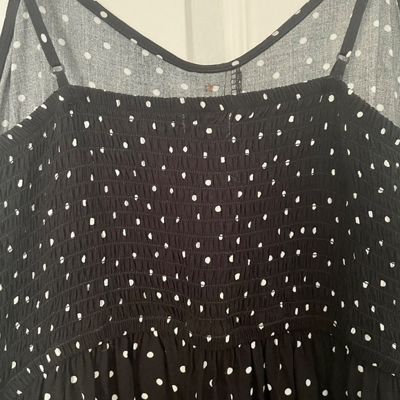Garage Black and White Polka Dot Midi Sundress | Size M - Picture 5 of 8